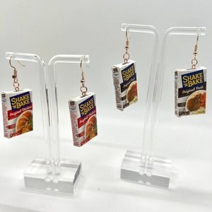 Shake & Bake Earrings - Mini Brands Earrings - Thanksgiving Earrings - Food Earr